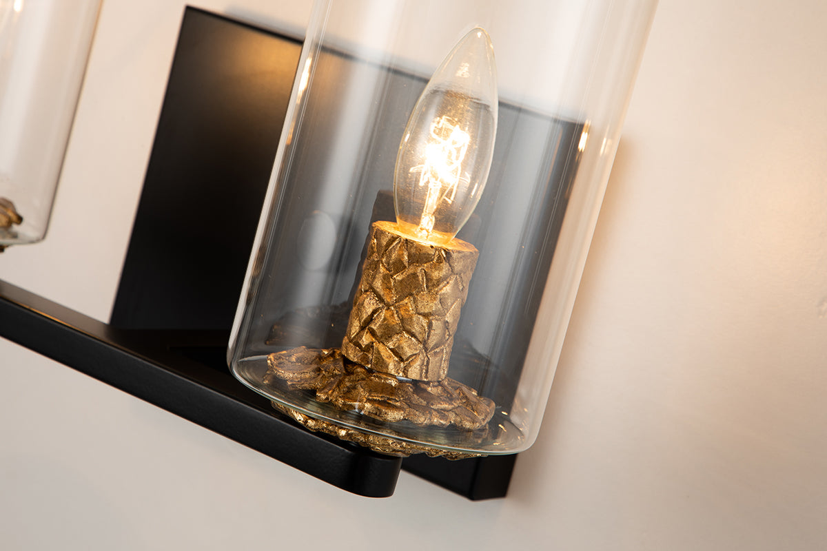 Gilded Nola Bolivar 2 Light koupelnové svítídlo čiré