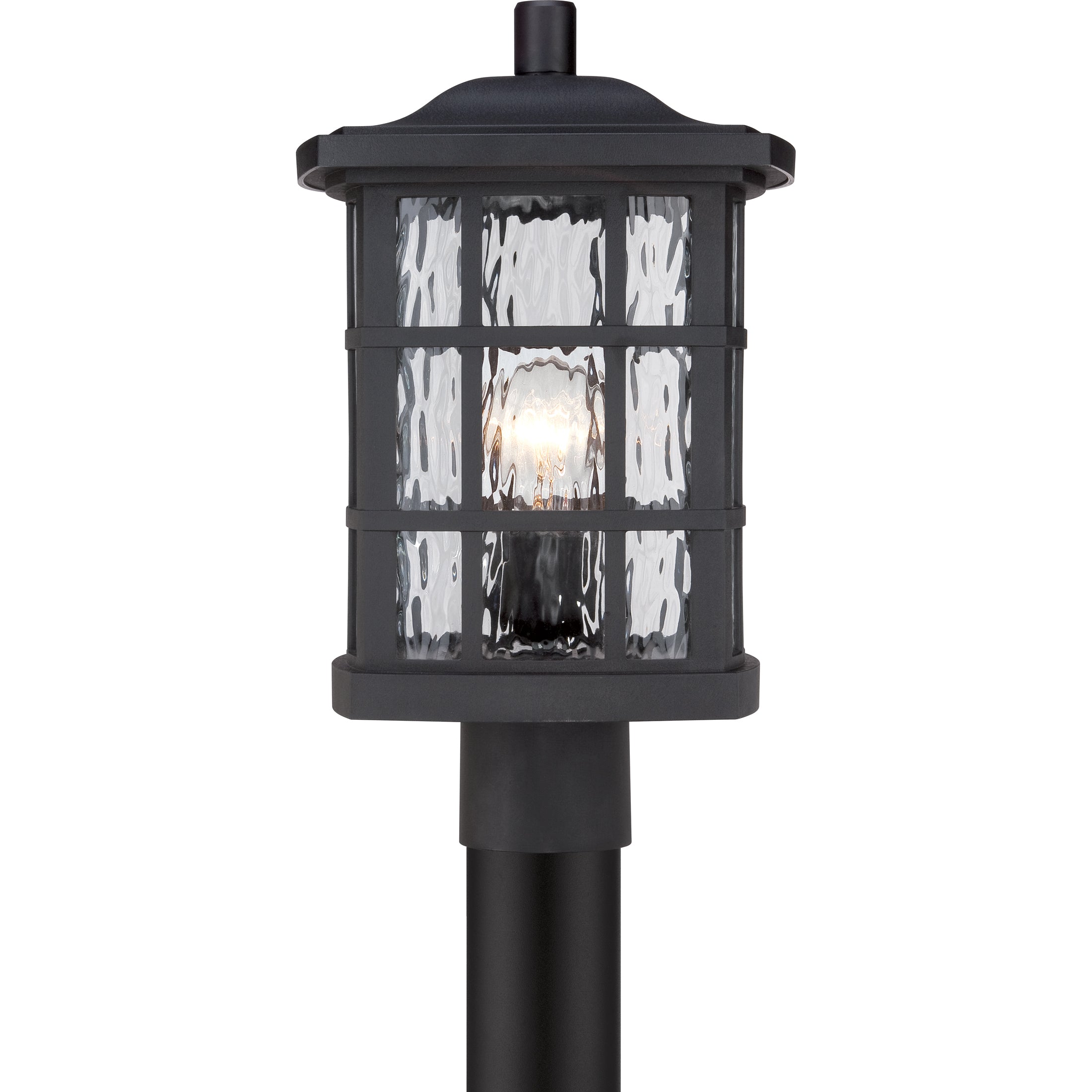 Quoizel Stonington venkovní sloupková lampa mystic black do exteriéru