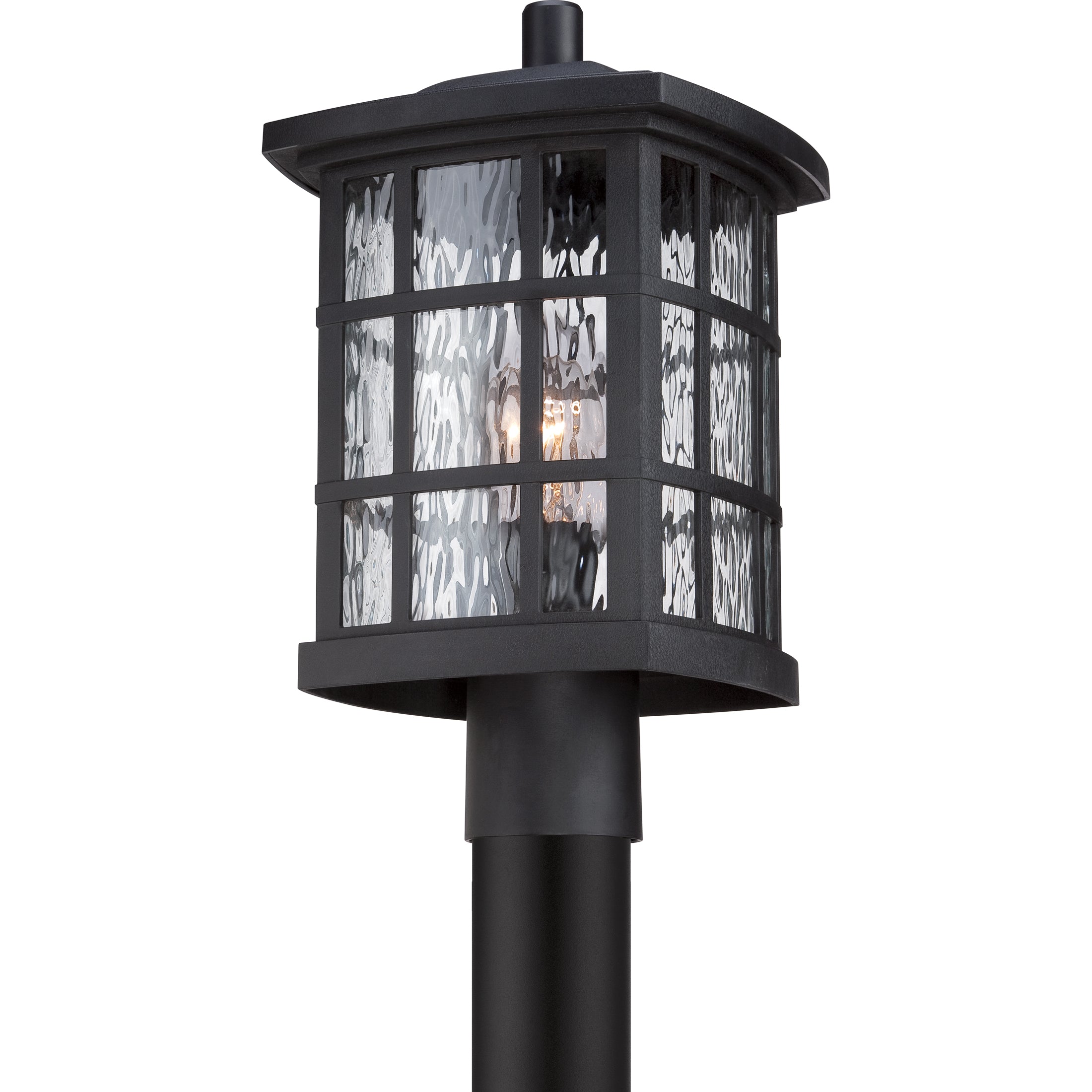 Quoizel Stonington venkovní sloupková lampa mystic black do exteriéru