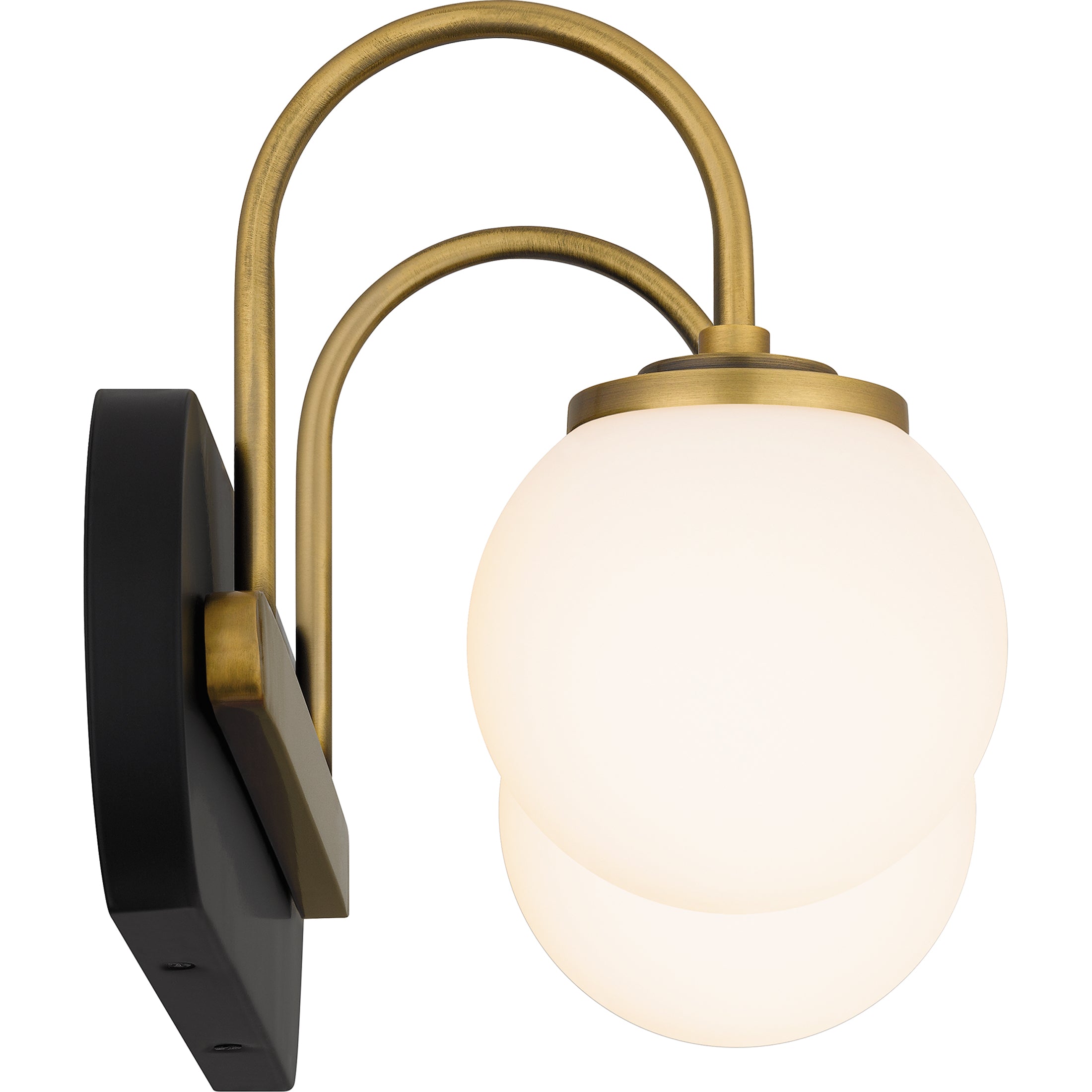 Quoizel Desmond koupelnová lampa 3 světla černá