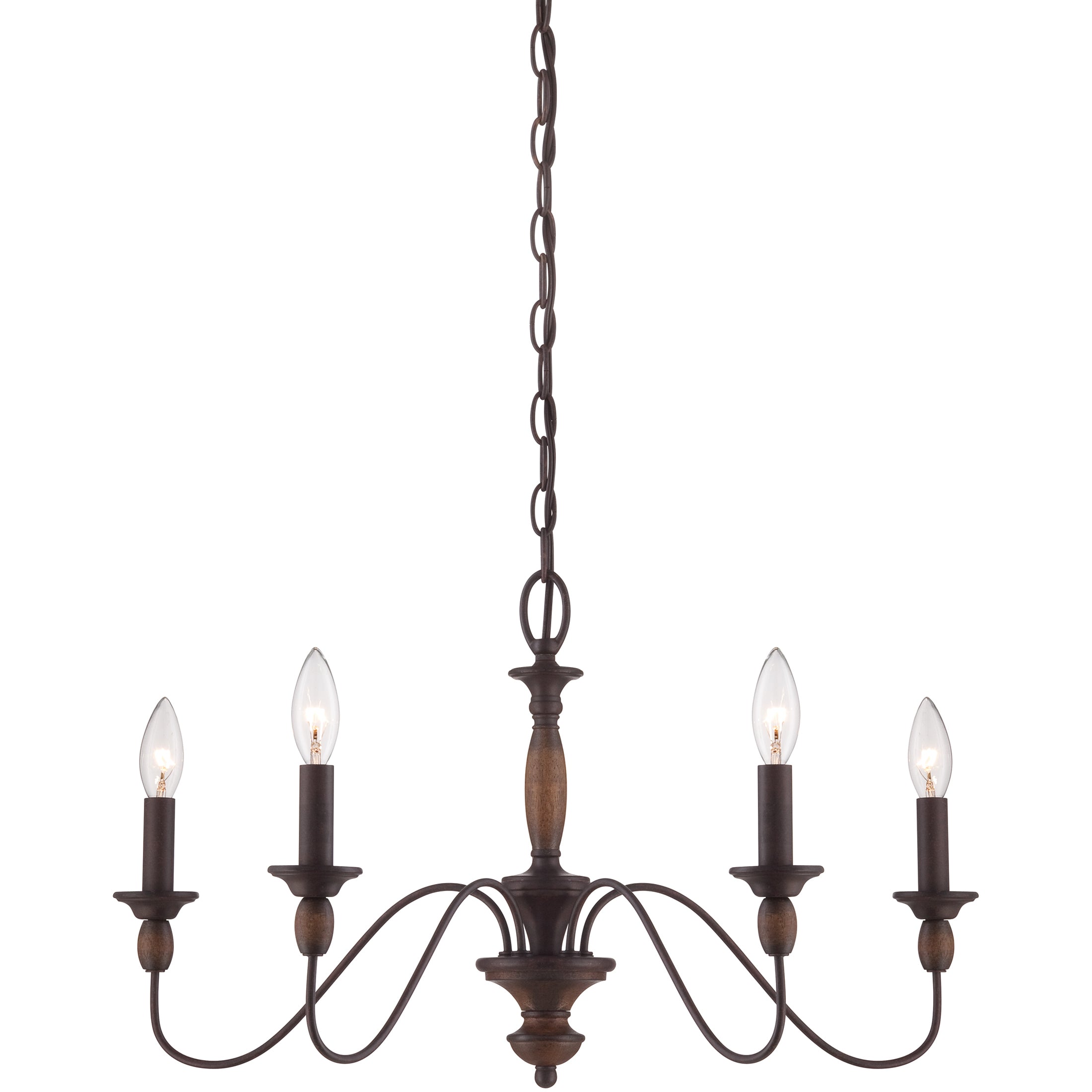 Quoizel Holbrook Chandelier lustr tuscan brown dřevo