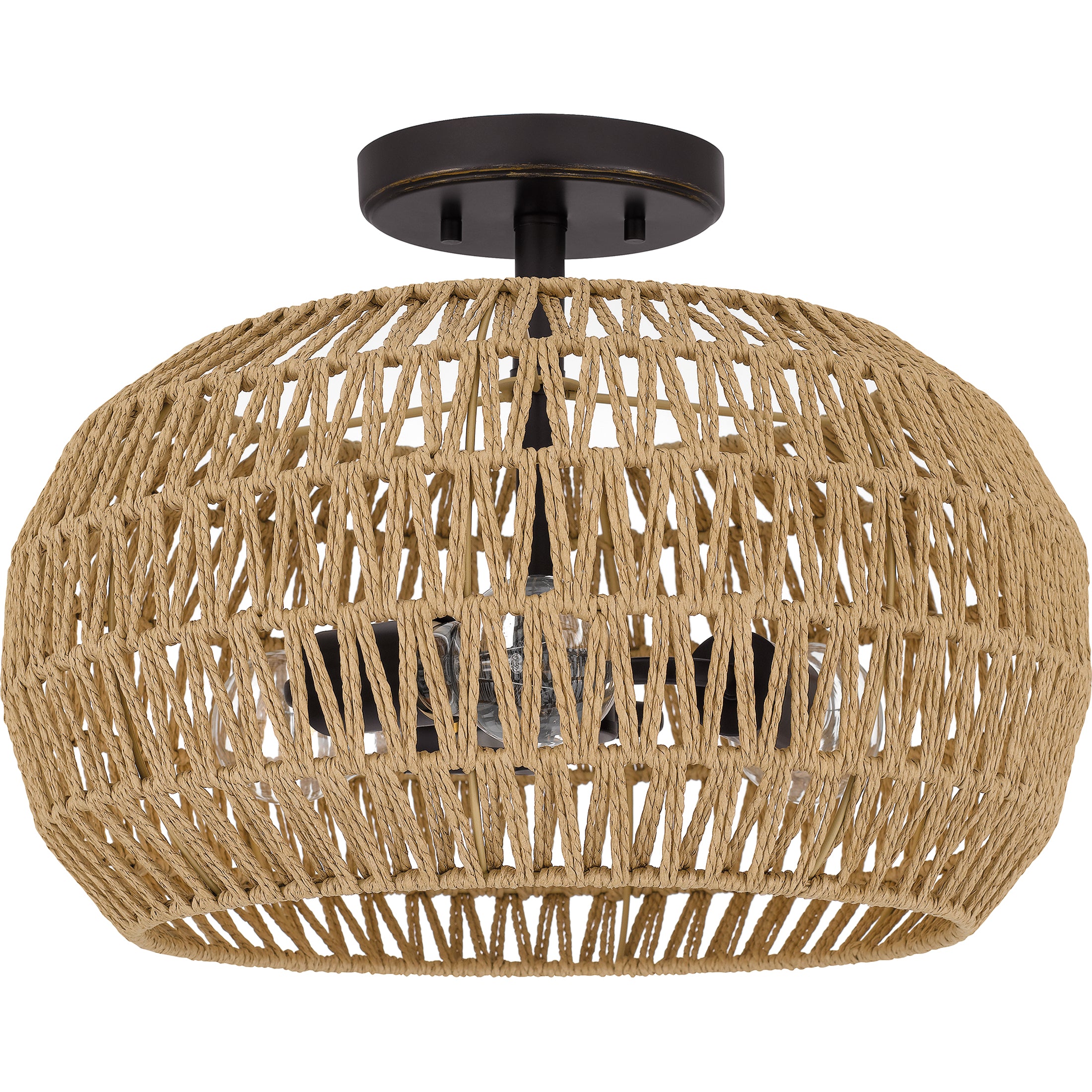 Quoizel Casablanca Semi-Flush stropní svítidlo palladian bronze