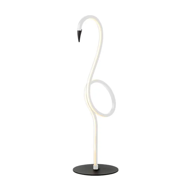 Gilded Nola Flamingo LED stolní lampa bílá