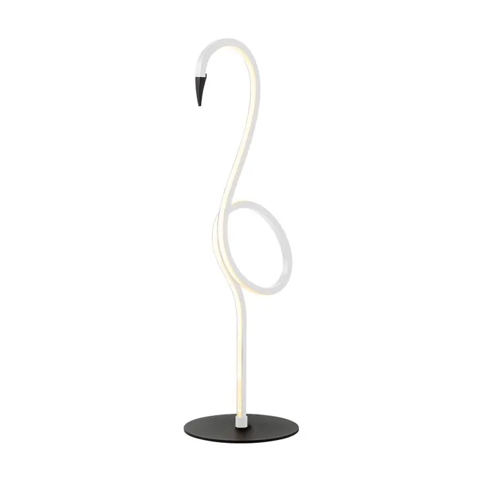 Gilded Nola Flamingo LED stolní lampa bílá
