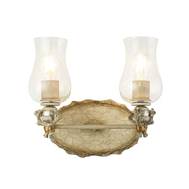 Gilded Nola Trellis 2 Light Bath Bar koupelnové svítidlo putty