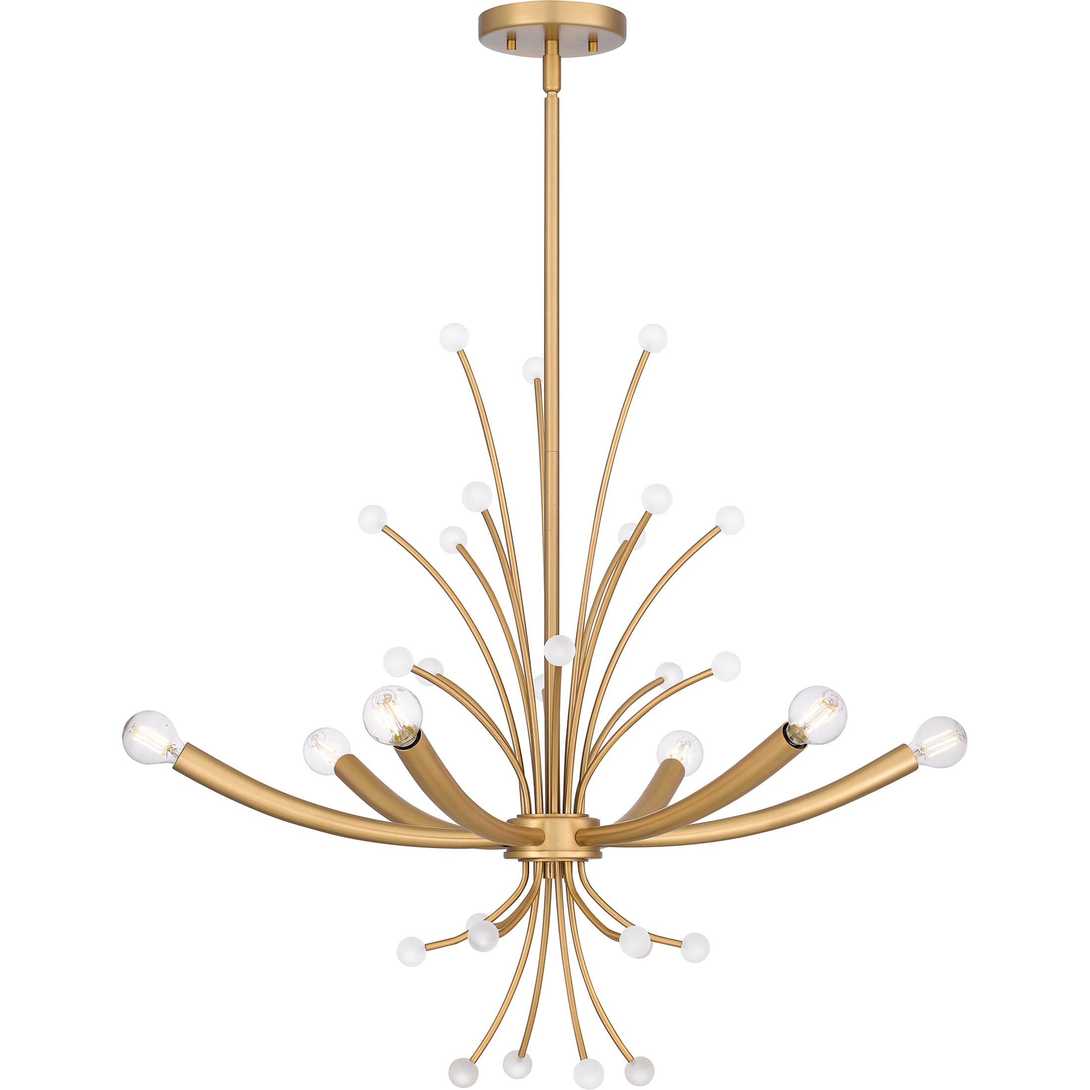 Quoizel Kiera lustr brushed weathered brass