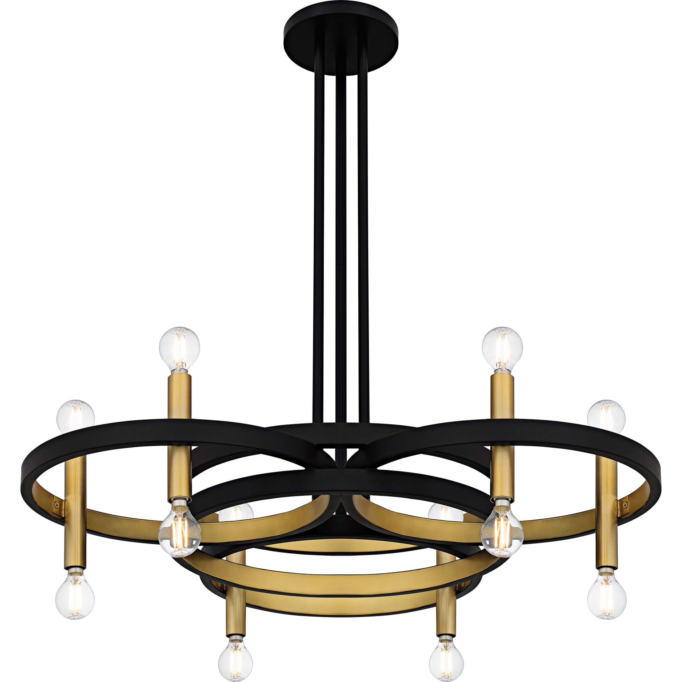 Quoizel Winsland Chandelier lustr 16světelný černý