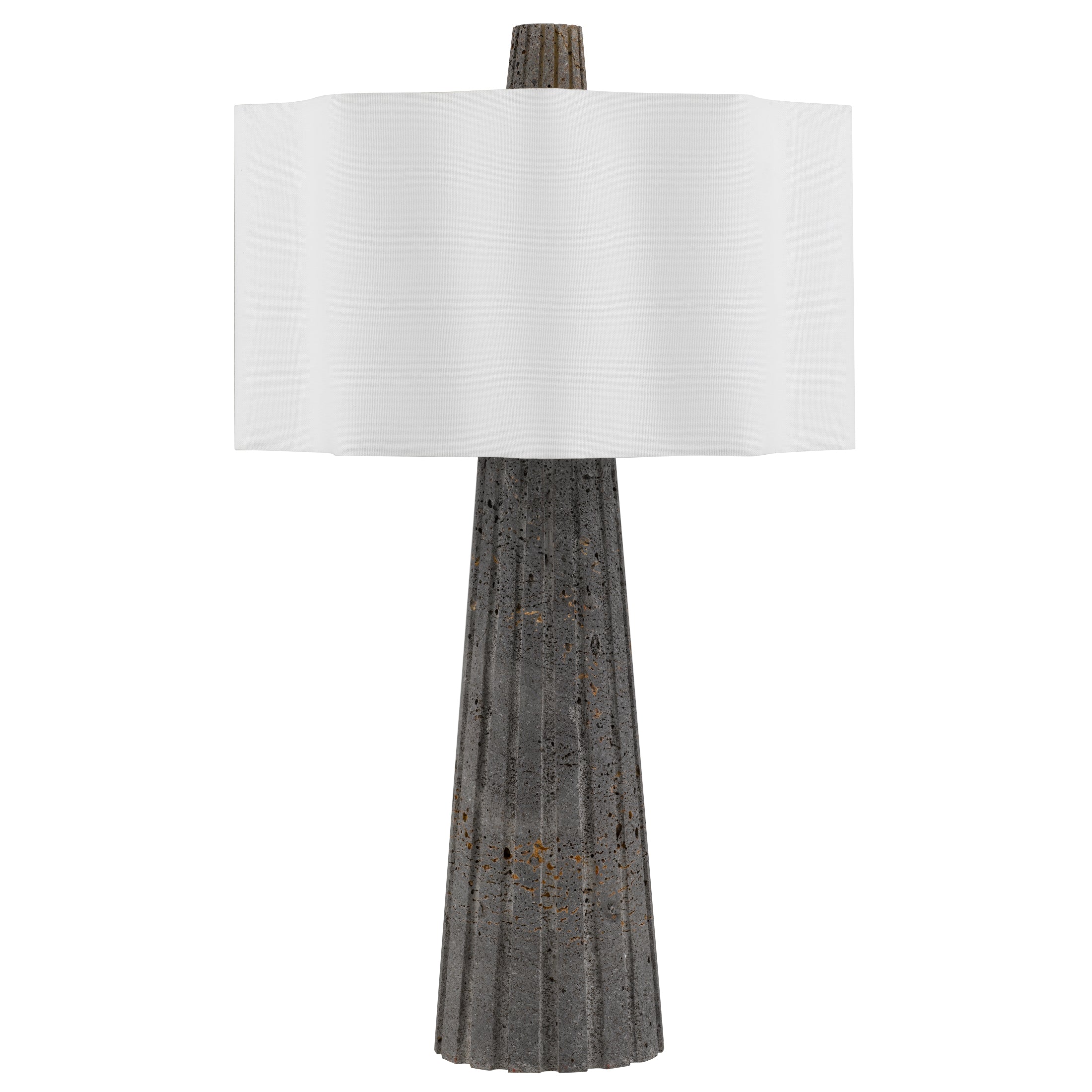 Quoizel Gio stolní lampa travertin černá
