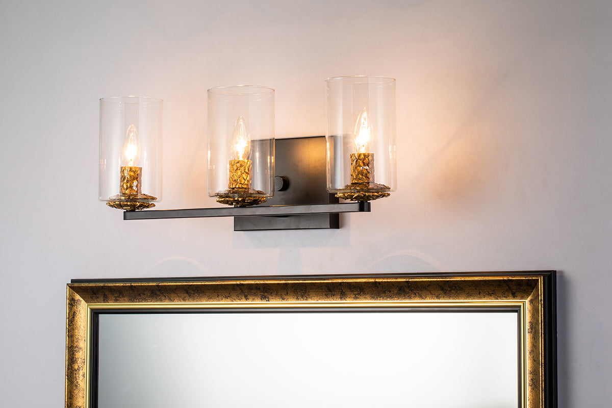 Gilded Nola Bolivar 3 Light koupelnové svítidlo