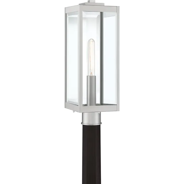 Quoizel Westover Post Light sloupková lampa Steel 20,5"