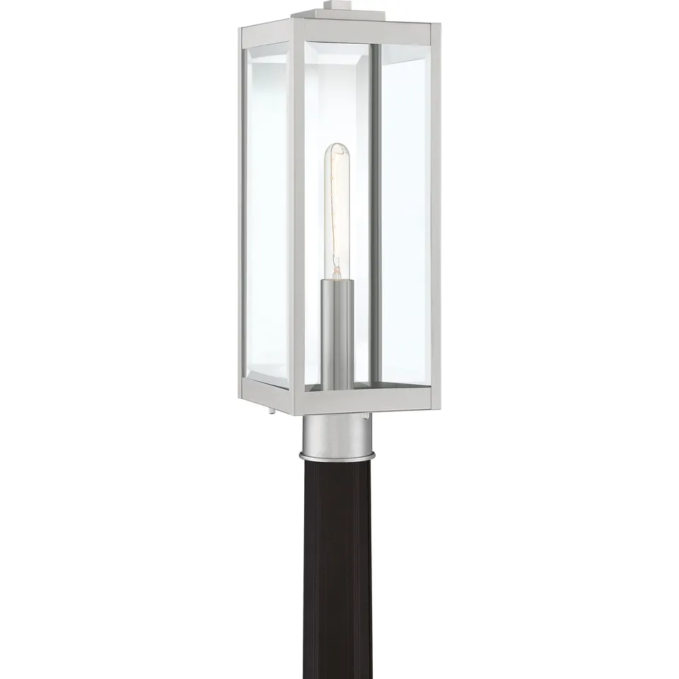 Quoizel Westover Post Light sloupková lampa Steel 20,5"