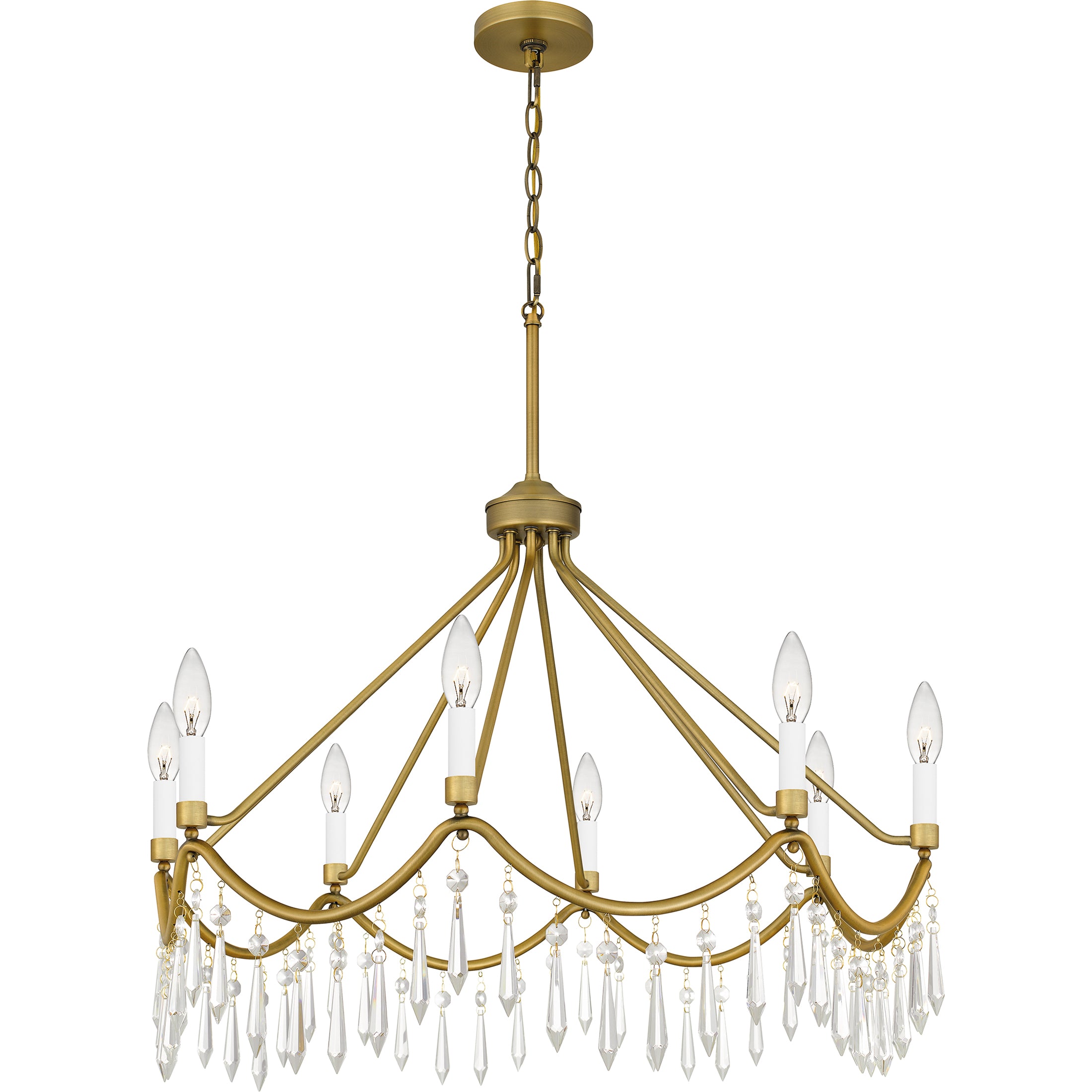 Quoizel Airedale Chandelier lustr mosazná