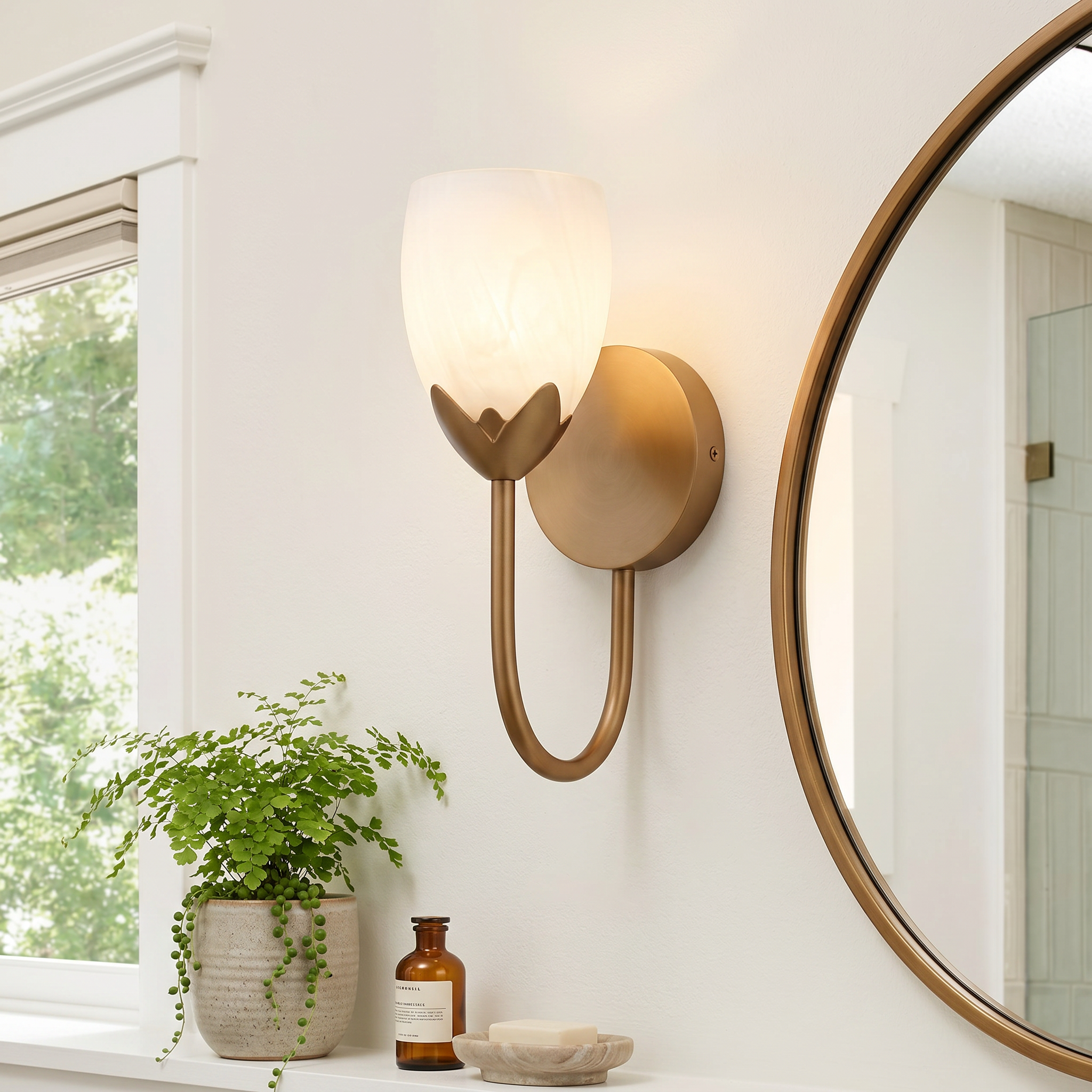 Quoizel Jacobs Wall Sconce svítido bronze gold koupelna