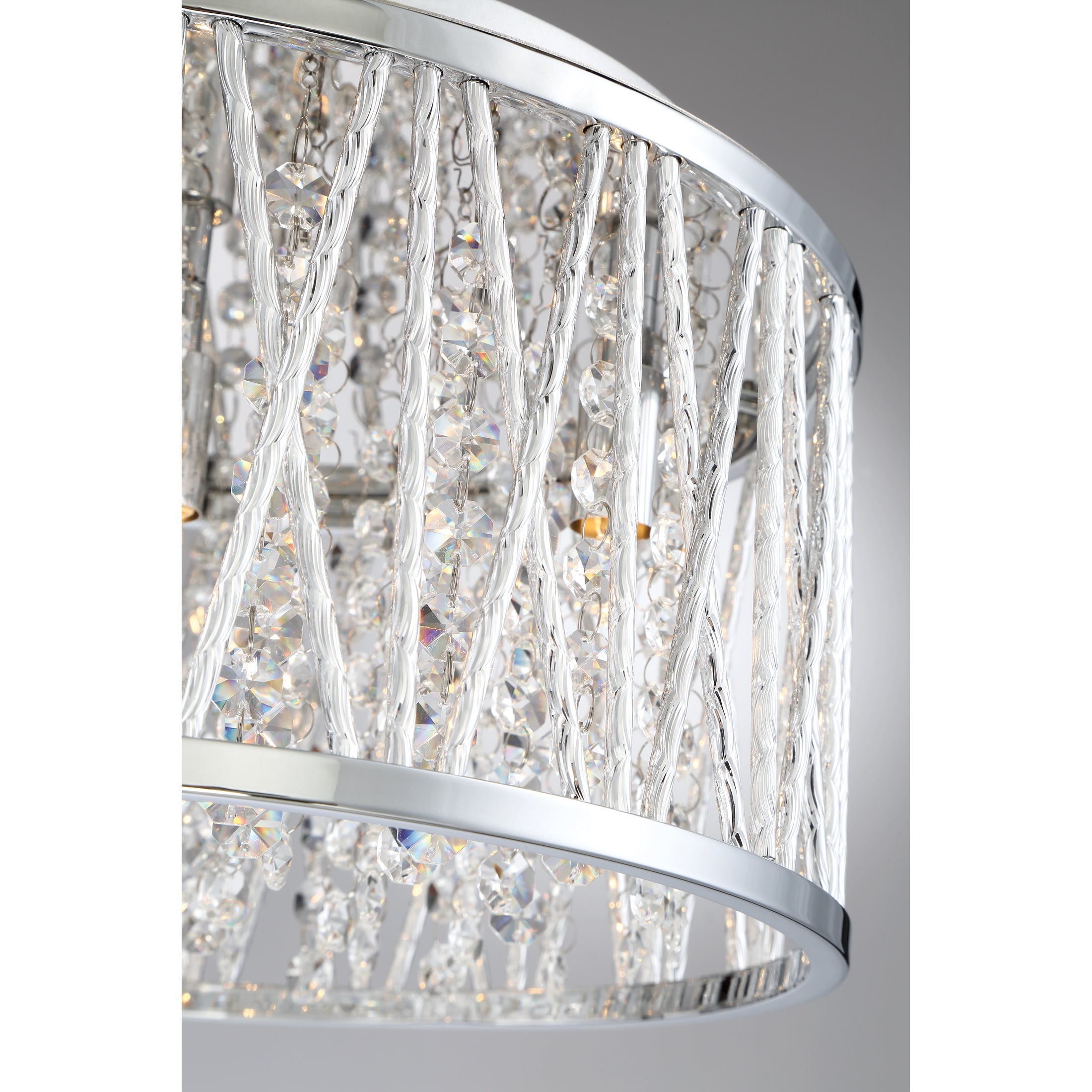 Quoizel Crystal Cove Flush Mount stropní světlo chrom