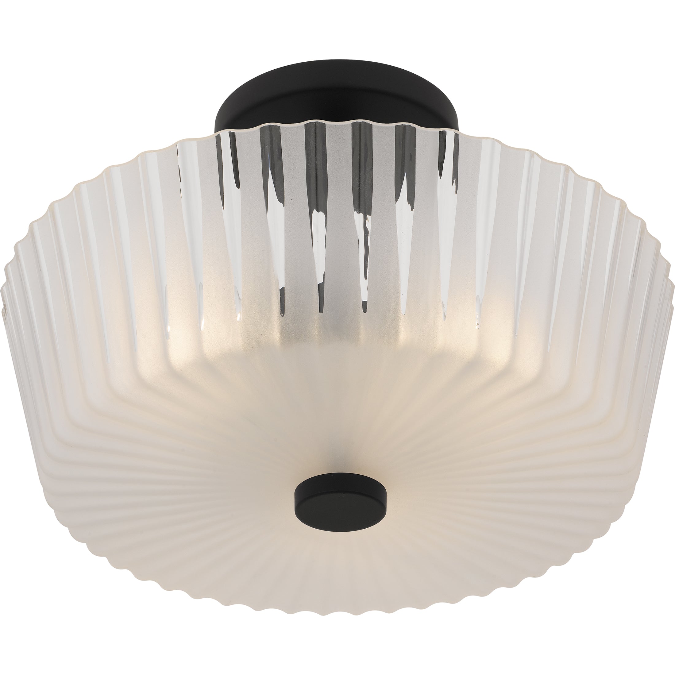 Quoizel Gray Semi-Flush stropní svítlo černé sklo