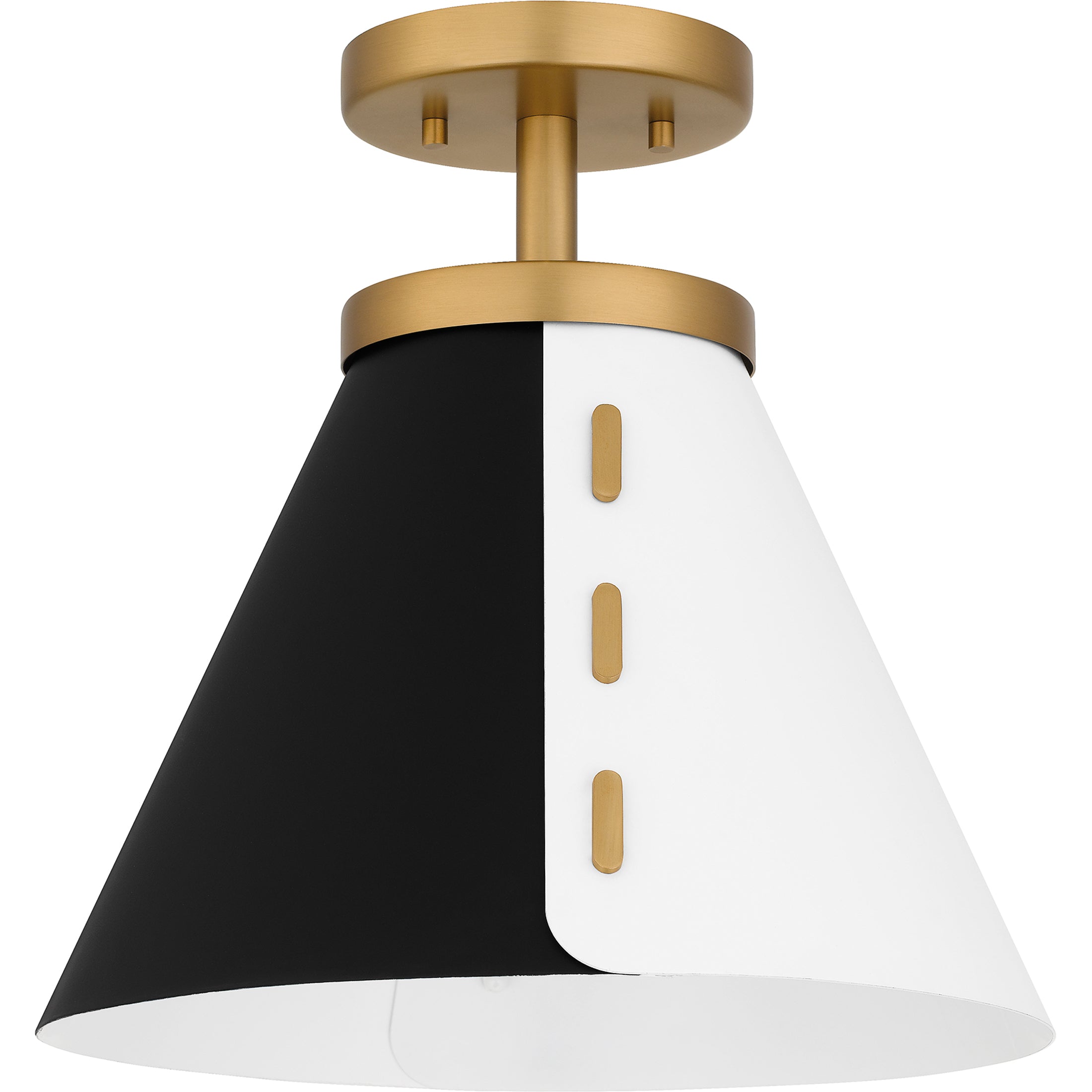 Quoizel Trette Semi-Flush stropní svítidlo mosazná
