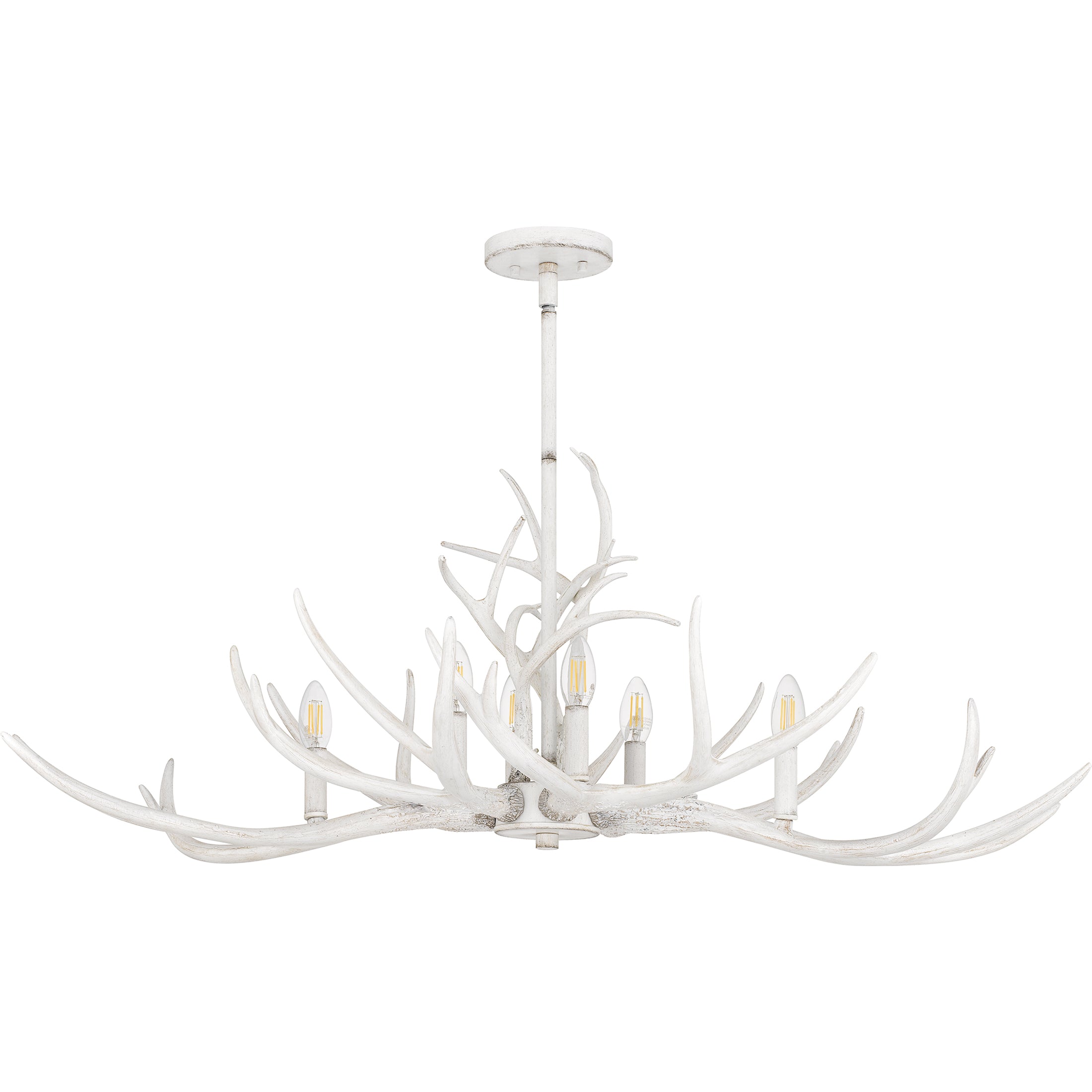 Quoizel Brosh ostrovní lustr antique white paroží