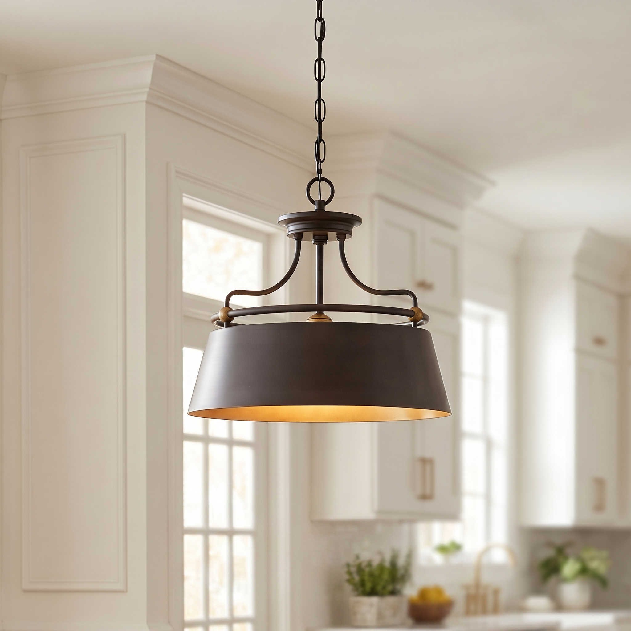 Quoizel Fairview závěsné svítidlo Western Bronze 61 cm