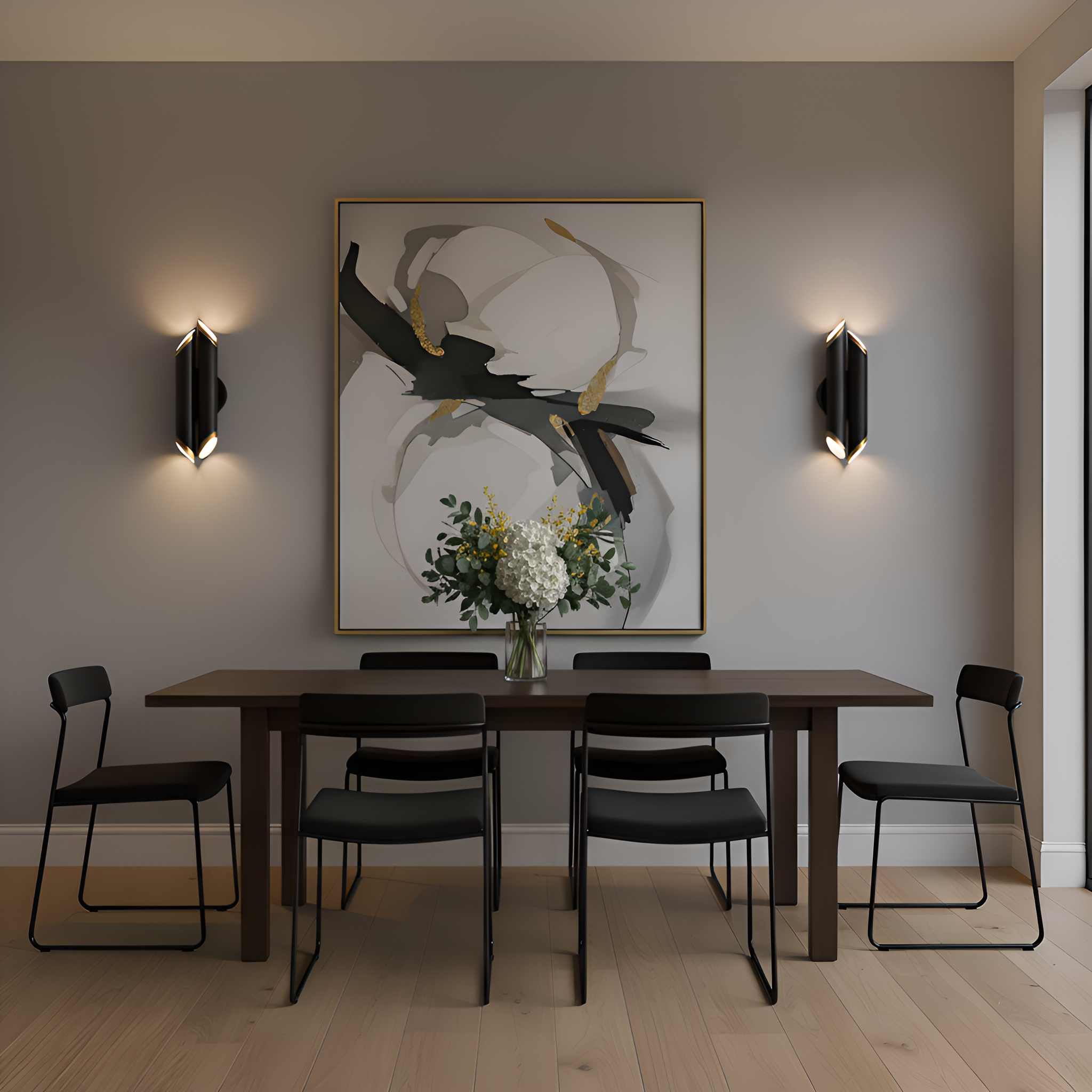 Quoizel Manelis Wall Sconce nástěnné svítidlo matná černá