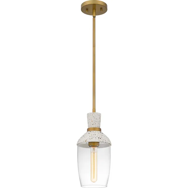 Quoizel Springsteen mini pendant mosaz teraco