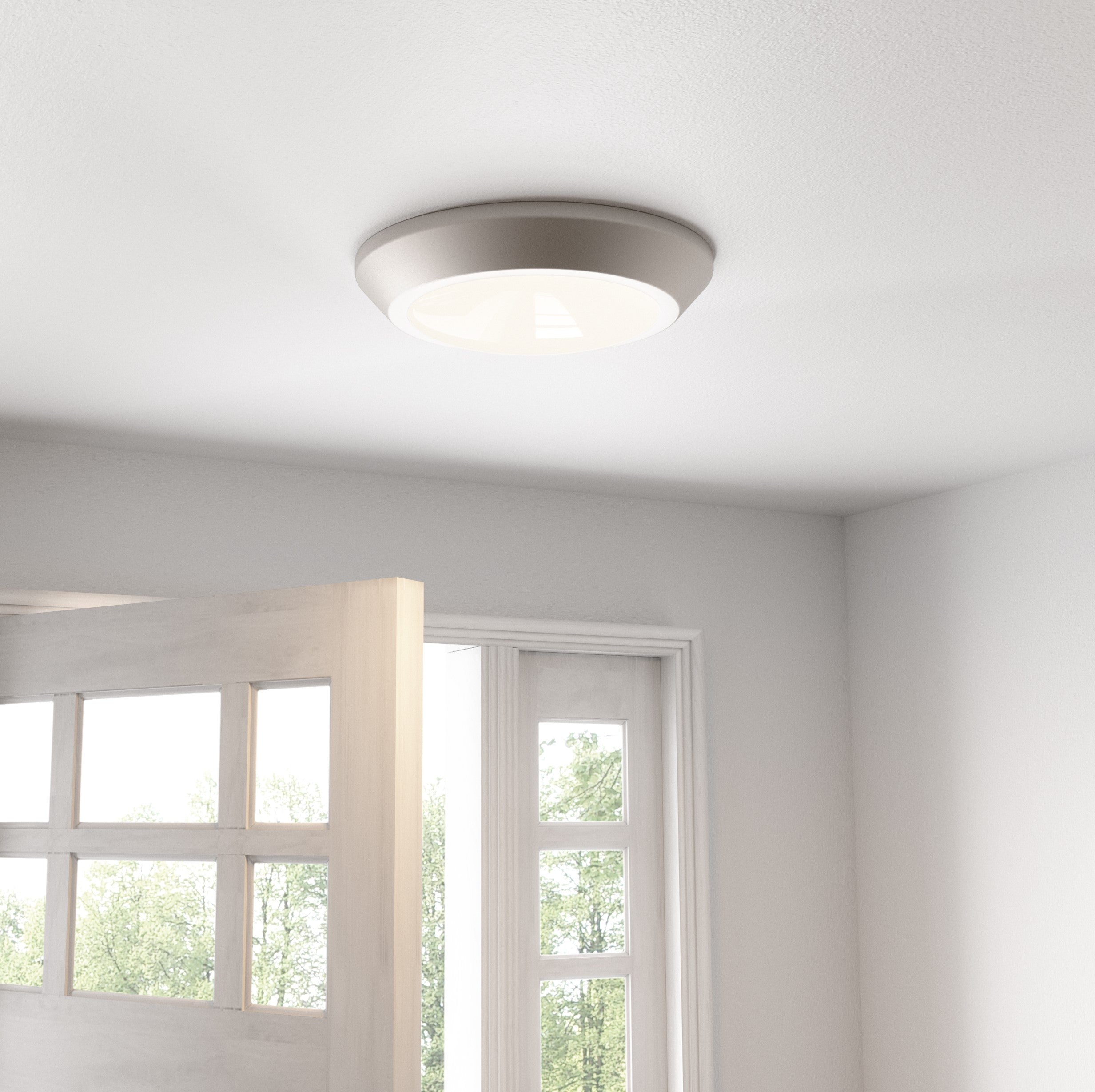 Quoizel Verge Flush Mount svítidlo Earth Black 16"