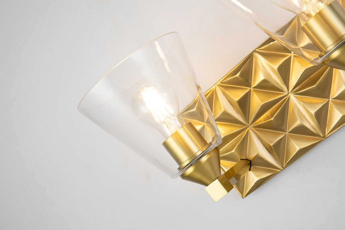 Gilded Nola Alpha 2 Light koupelnové svítídlo mosaz