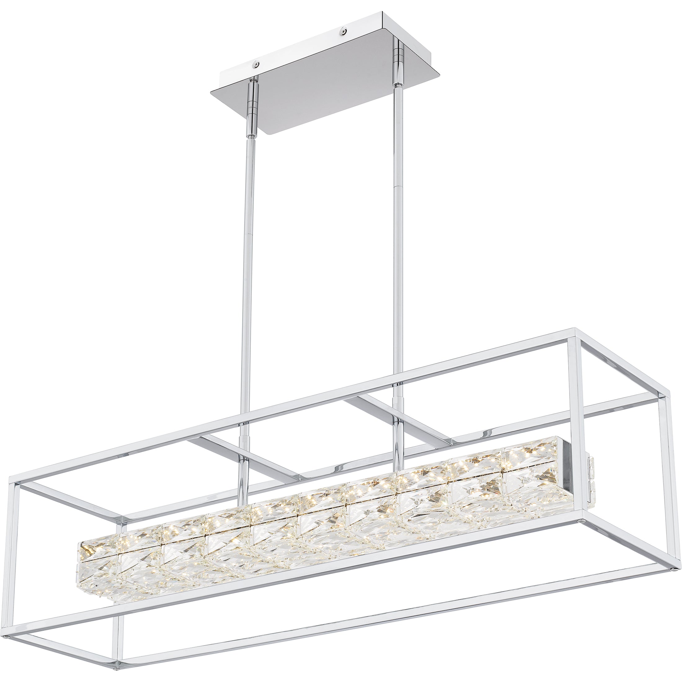 Quoizel Dazzle lineární LED lustr nad ostrůvek