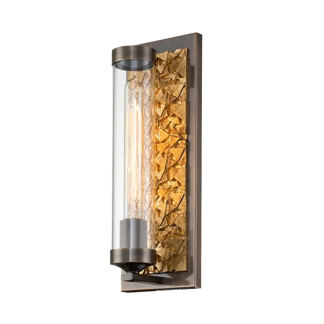 Gilded Nola Elysian 1 Light nástěnné světlo bronzové