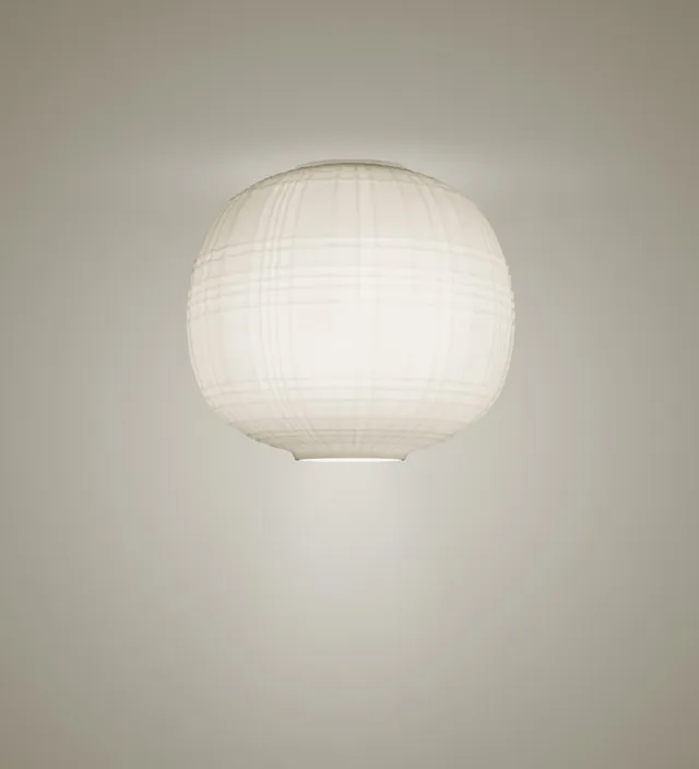 Foscarini Tartan stropní svítidlo foukané sklo