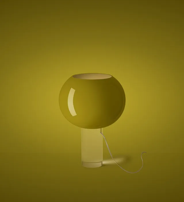 Foscarini Buds 3 stolní lampa skleněné stínidlo
