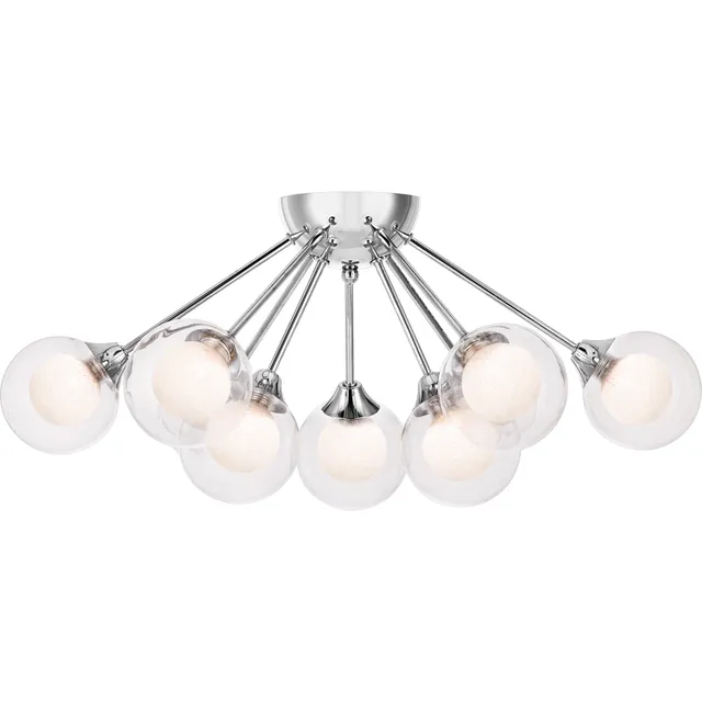 Quoizel Spellbound Semi-Flush stropní svítidlo leštěný chrom