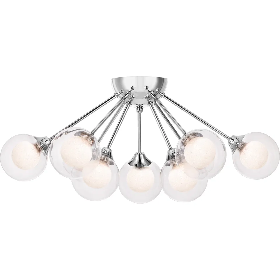 Quoizel Spellbound Semi-Flush stropní svítidlo leštěný chrom