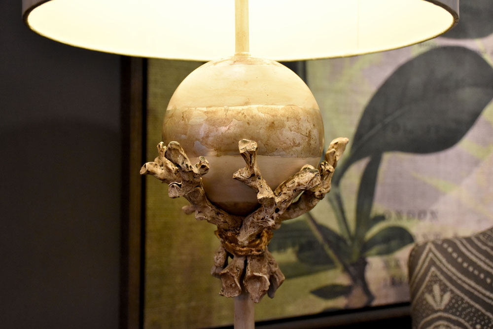 Gilded Nola Trellis stojací lampa 163 cm větve