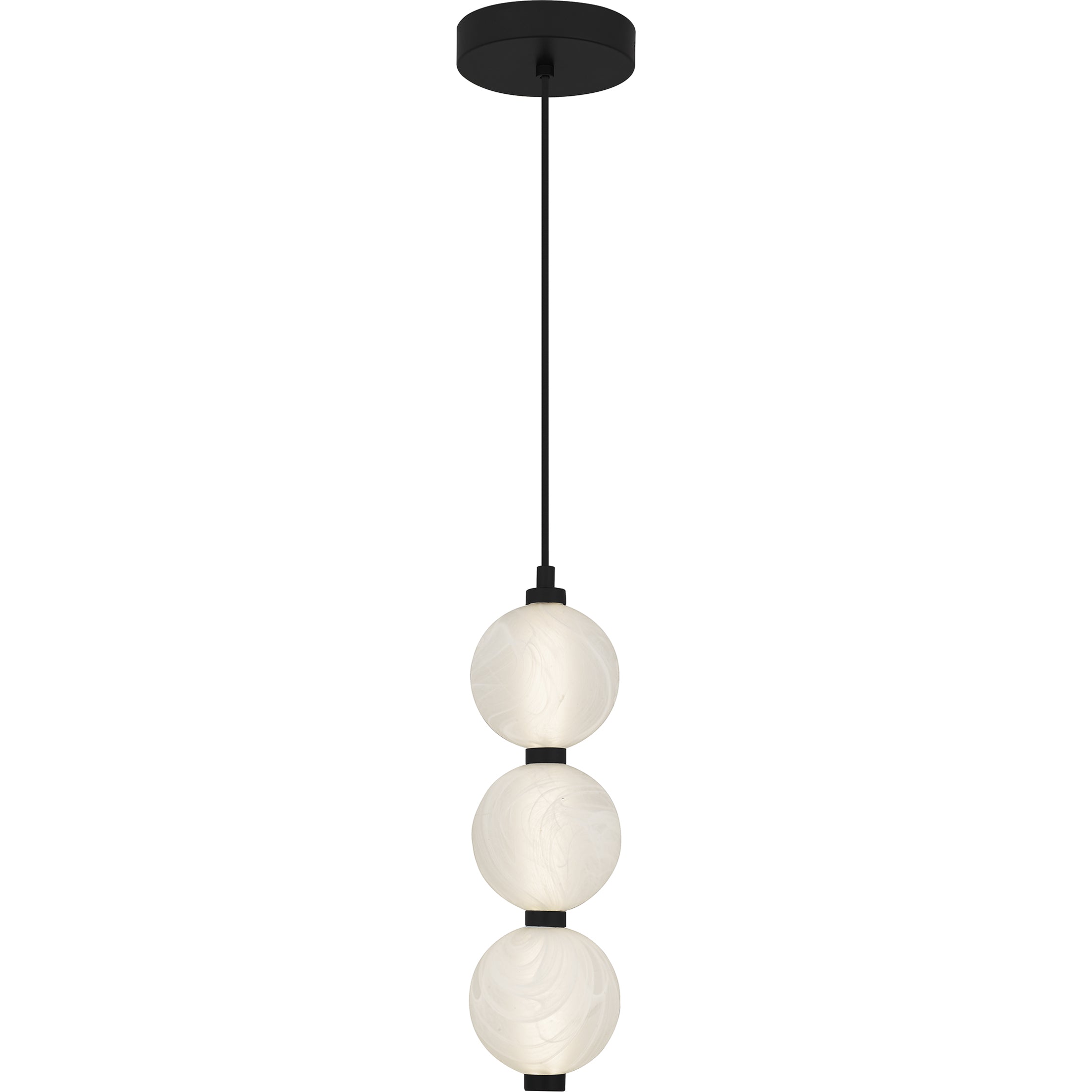 Quoizel Clarendon závěsné svítidlo Matte Black