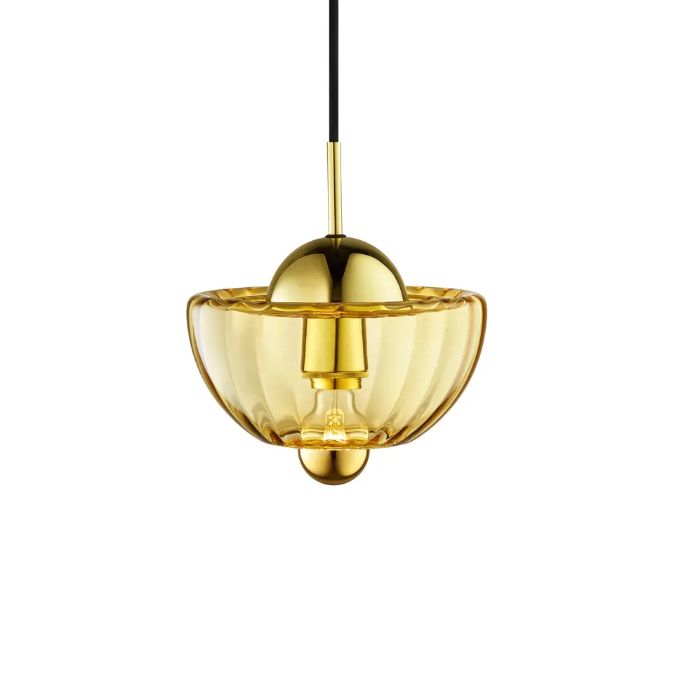 Design by Us Lotus závěsná lampa skleněná