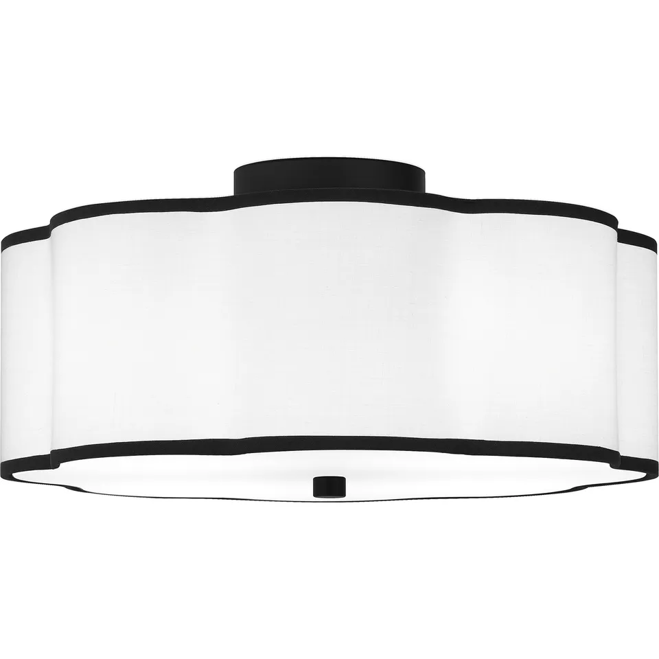 Quoizel Mabry Semi-Flush stropní svítidlo černé