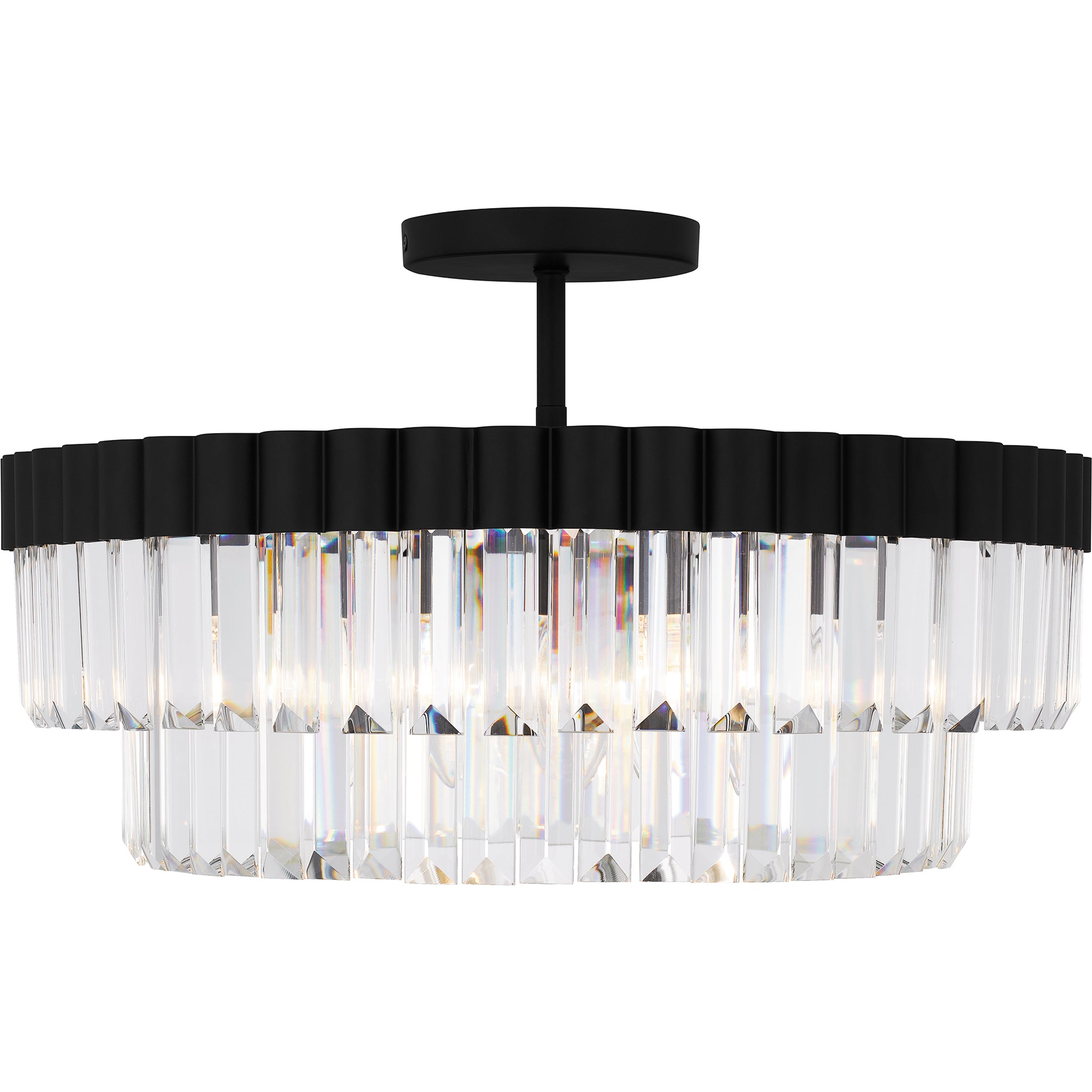 Quoizel Starlight Semi-Flush stropní svítidlo černé lesklé