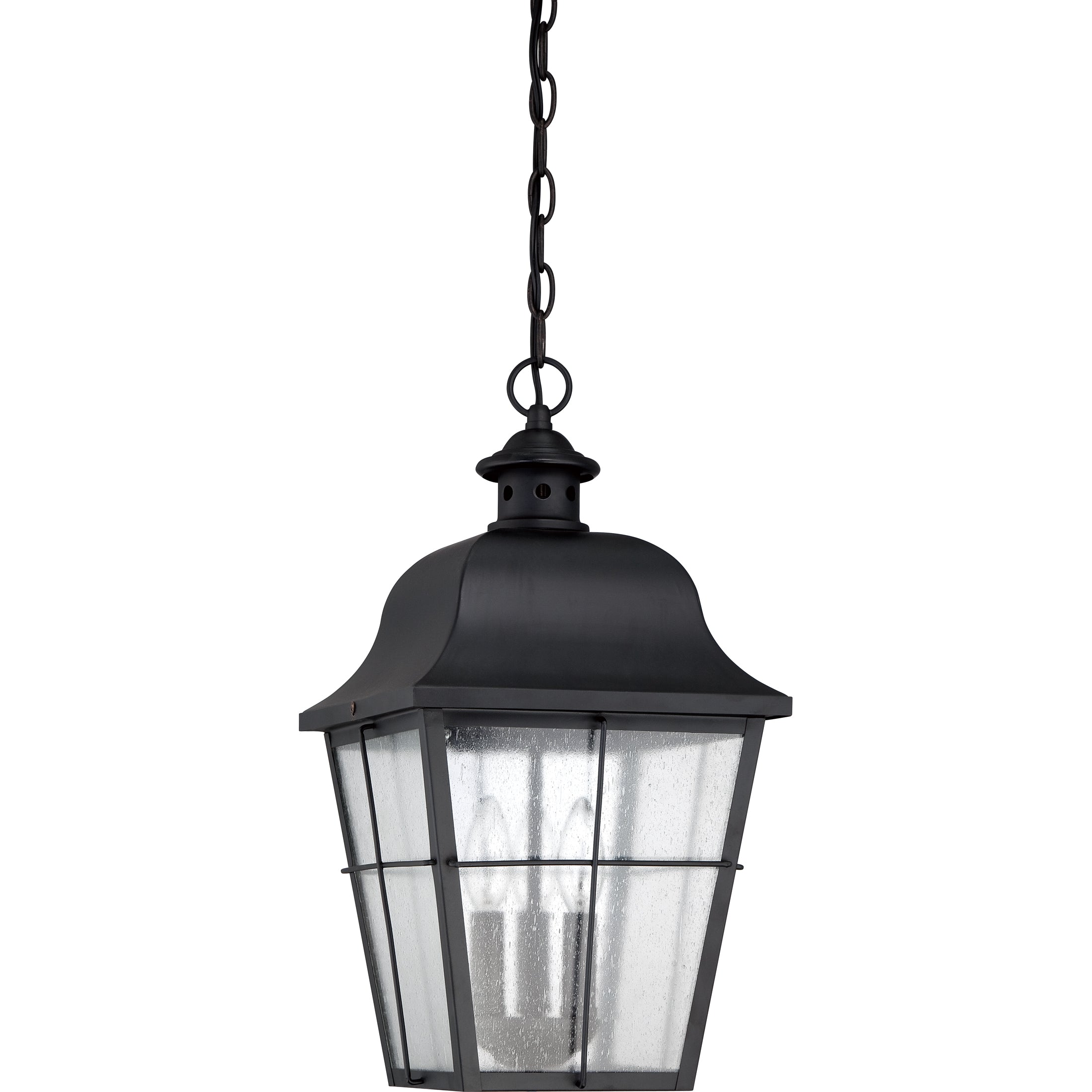 Quoizel Millhouse závěsná venkovní lucerna Mystic Black