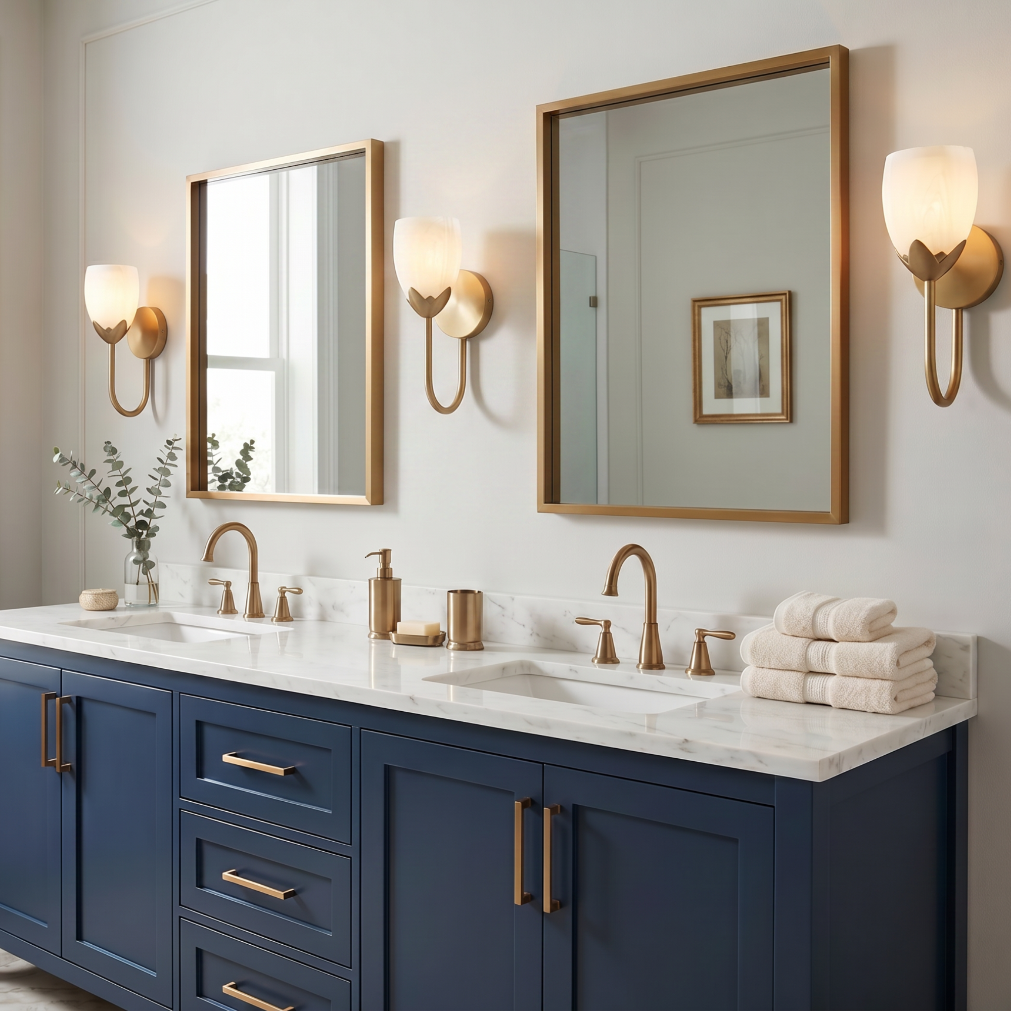 Quoizel Jacobs Wall Sconce svítido bronze gold koupelna
