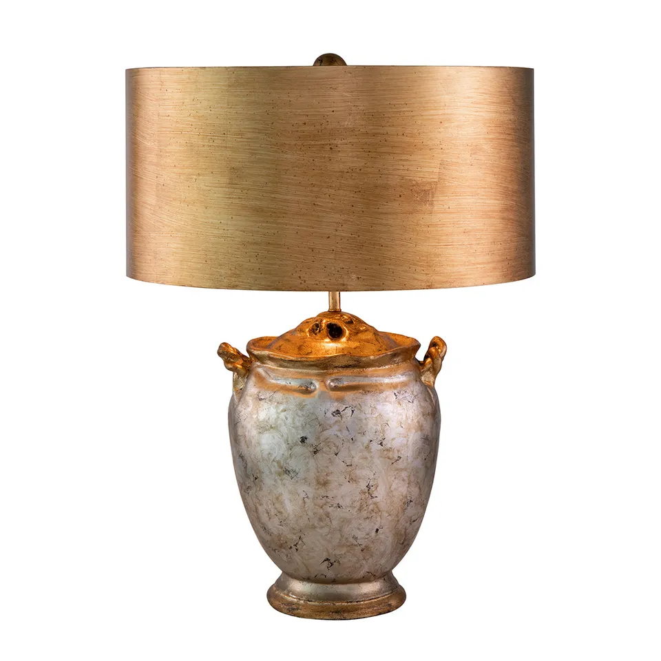 Gilded Nola Jackson stolní lampa zlatá se stříbrnou