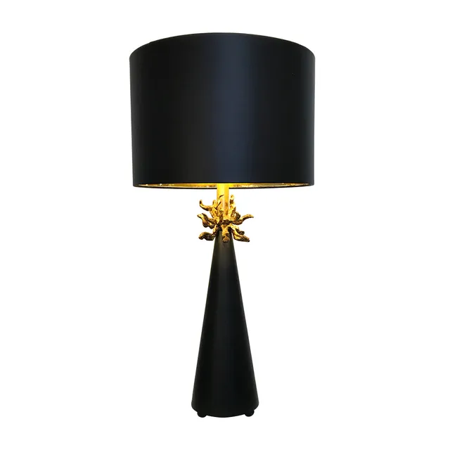 Gilded Nola Neo stolní lampa černá zlatá černé stínidlo