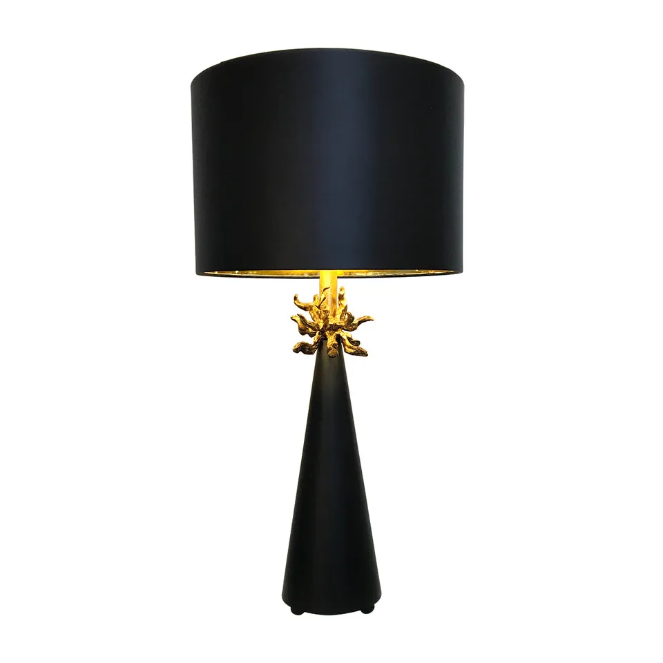 Gilded Nola Neo stolní lampa černá zlatá černé stínidlo