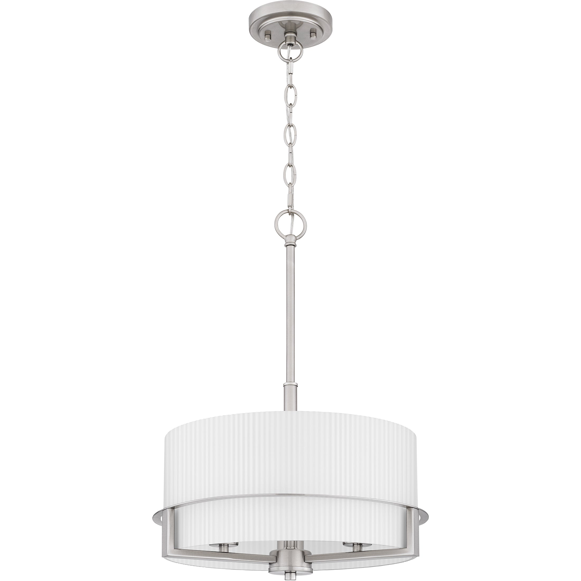 Quoizel Seymour Pendant závěsné svítidlo brushed nickel sklo