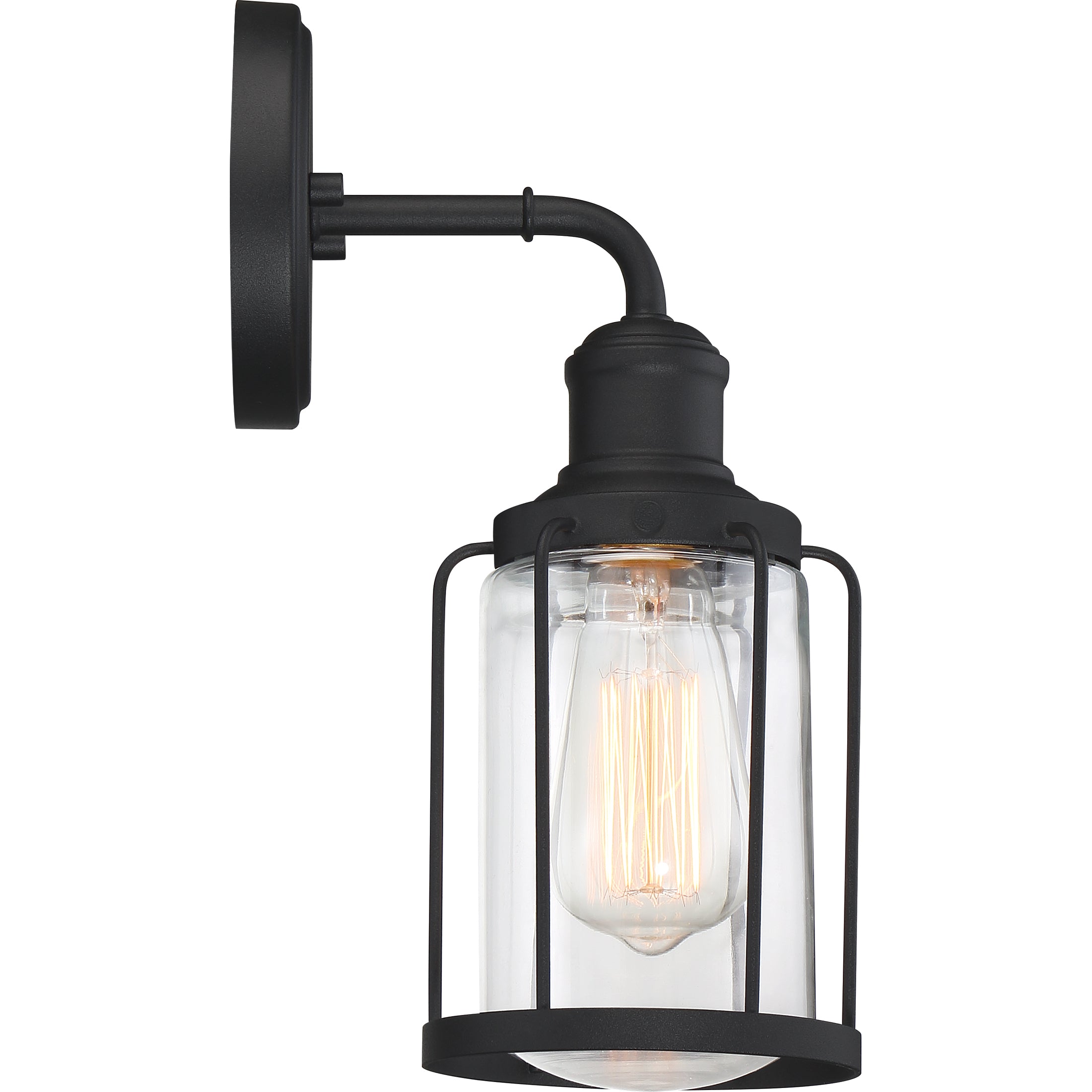 Quoizel Ludlow Wall Sconce nástěnná lampa černá klec
