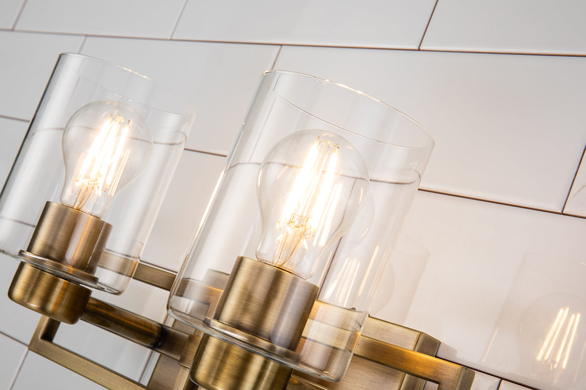 Gilded Nola Estes 2 Light koupelnové svítídlo mosaz