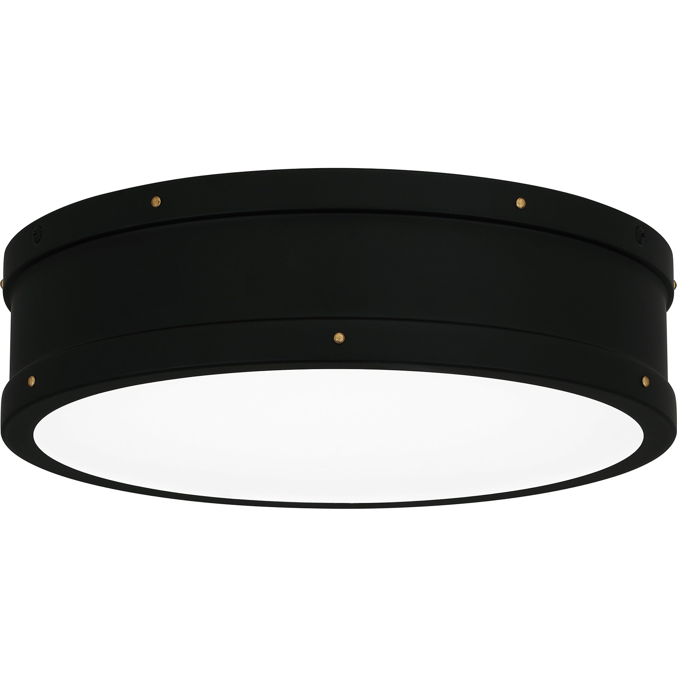 Quoizel Ahoy Flush Mount stropní svítidlo matná černá LED