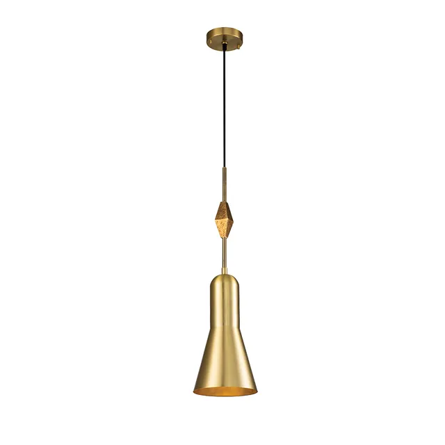 Gilded Nola Bijou Large Aged Brass závěsné svítidlo mosaz