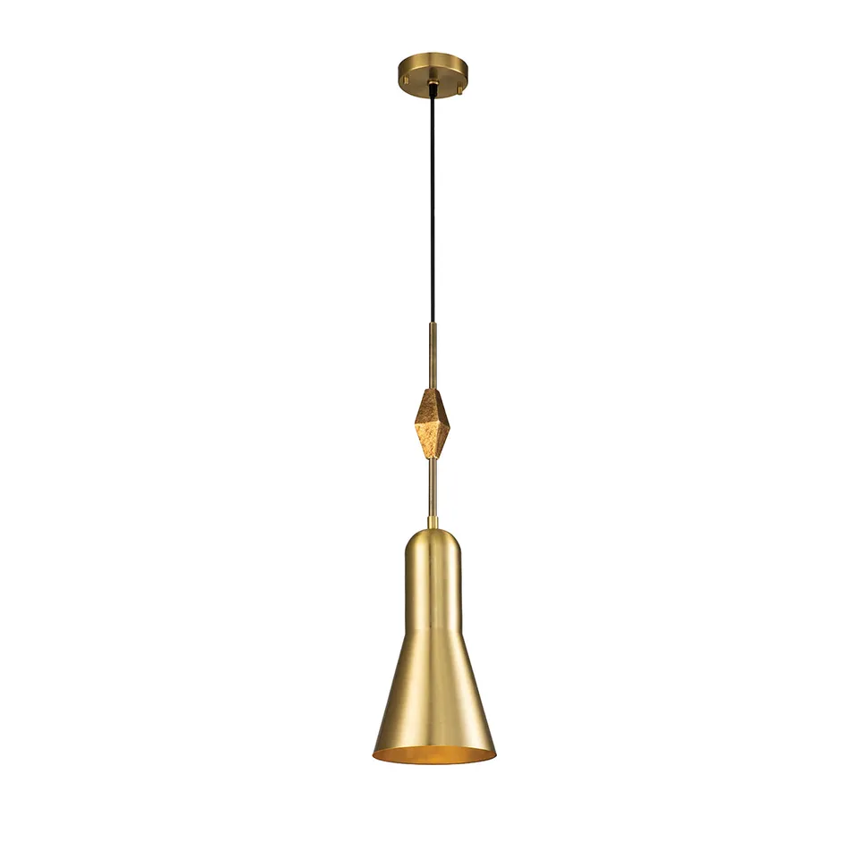Gilded Nola Bijou Large Aged Brass závěsné svítidlo mosaz