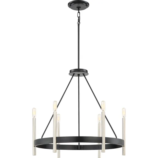Quoizel Anthem Chandelier lustr 6-světelný mystic black