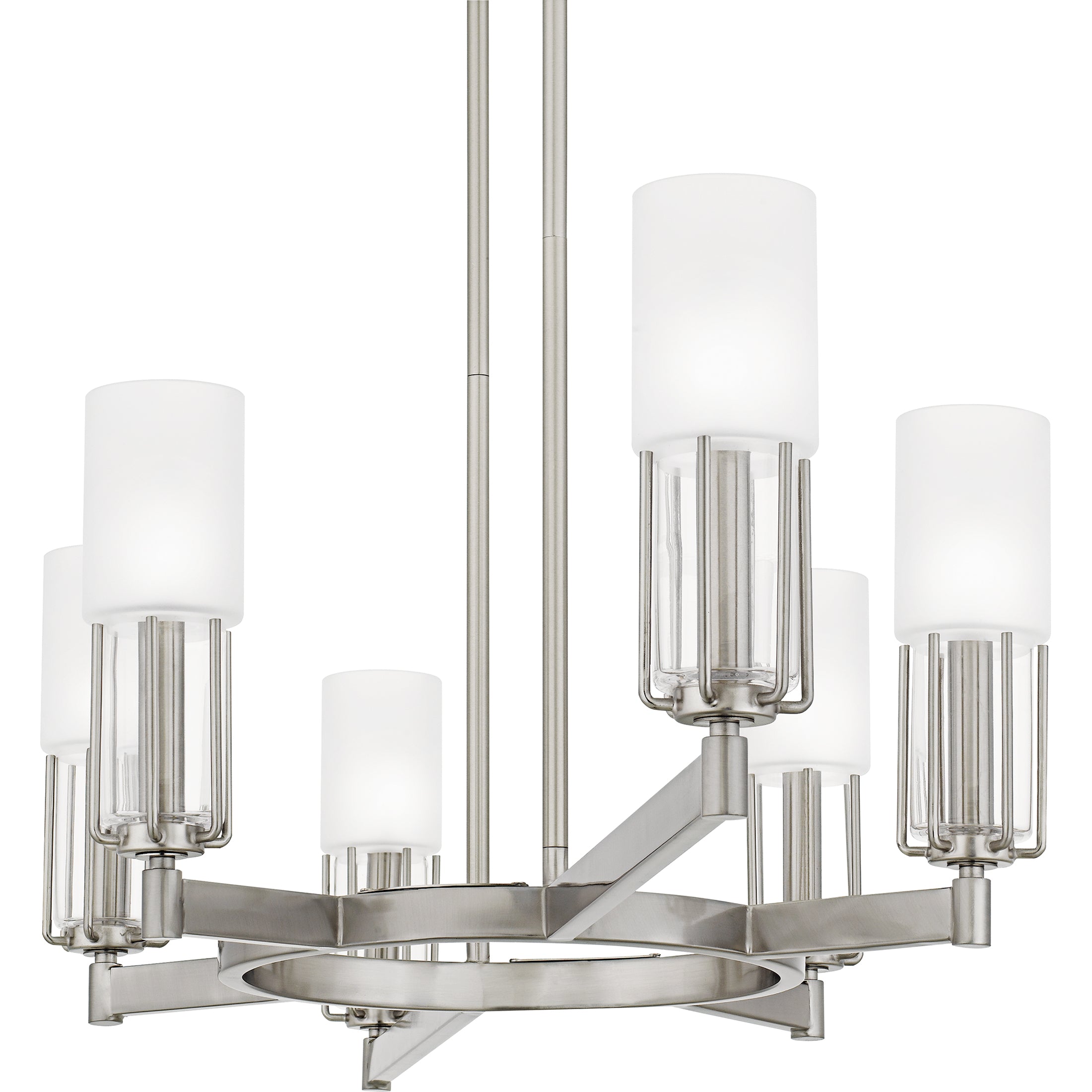 Quoizel Cruz Island Light ostrovní lustr kartáčovaný nikl